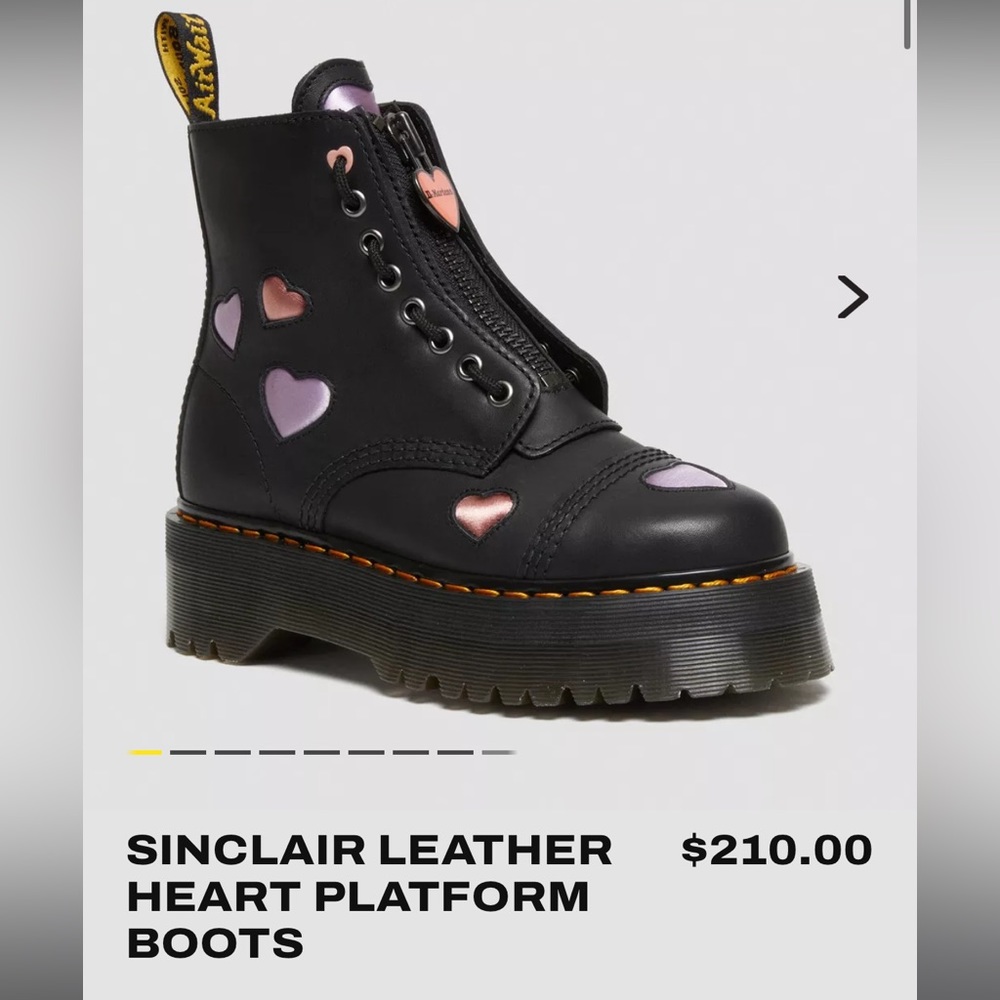💜🩷DOC MARTEN HEART SINCLAIR PLATFORM 🩷💜